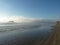 Violent sky on beach