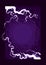 Violet abstract background with lightning