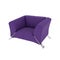 Violet armchair on a white background