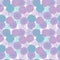 Violet and blue aster flowers pattern