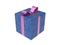 Violet Blue Gift Box or Present Package