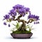 Violet Bonsai Tree: Realistic Still Life With Fantasy Elements