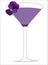 Violet cocktail