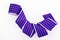 violet decorative wrapping tape isolated in a cage