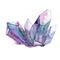 Violet diamond rock jewelry mineral.