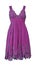 Violet diaper motif evening dress with cut