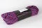 Violet dynamic single rope for sport climbing and traditional climbing, diameter 9,8 mm, length 60 meters