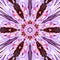 Violet flower kaleidoscope mandala