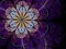 Violet fractal flower