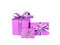 Violet gift boxes