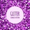 Violet glitter seamless pattern