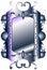 Violet Gothic mirror isolated