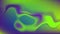 Violet green neon flowing liquid waves video animation