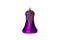 Violet handbell decoration for a new-year tree