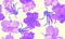 Violet Hibiscus Foliage. Purple Flower Print. Pink Seamless Texture. Vanilla Watercolor Set. Pattern Leaves. Tropical Jungle. Exot