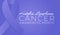 Violet Hodgkin Lymphoma Cancer Awareness Month Background Illustration
