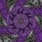 Violet kaleidoscope tracing effect