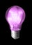 Violet light bulb