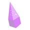 Violet magic crystal. Vector clip art of precious gemstone diamond