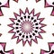Violet mandala shapes, abstract background