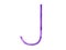 Violet megrim font letter j logo icon
