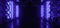 Violet Neon Vibrant Glowing Lasers Sci Fi Cyber Futuristic Underground Metal Alien Shaped Walls Garage Hangar Tunnel Corridor