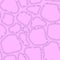 Violet on pink chaotic ordered abstract seamless pattern. organic cells with thin lines