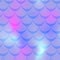 Violet pink mermaid background. Cold gamma iridescent background.