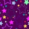 Violet seamless background with stars