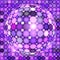 Violet shining vector disco ball