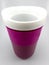 Violet slush and shake cup maker cup