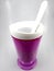Violet slush and shake cup maker cup and scooper