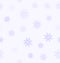 Violet snowflake pattern. Seamless vector