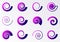 Violet spiral icons