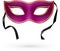 Violet vector carnival mask with ribbons