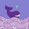 Violet whale
