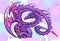 Violet winged dragon