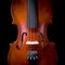 The violin on black background for with clipping path