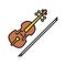 Violin color icon