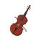 Violin fiddle. Musical instrument. Vector illustration