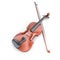 Violin and fiddlestick