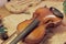Violin repair angled