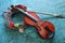 Violin romantic musical instrument also called fiddle and viola