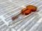 Violin on sheet music