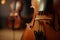 violin strings wooden musical instrument Generative AI