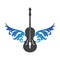 Violin Viola Fiddle Cello bass Contrabass music instrument silhouette logo design