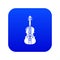 Violine icon blue vector