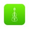 Violine icon green vector