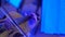 Violinist at a concert. Musician playing fiddle In a beautiful light. closeup