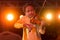 Violinist Dr L Subramiam performing in India